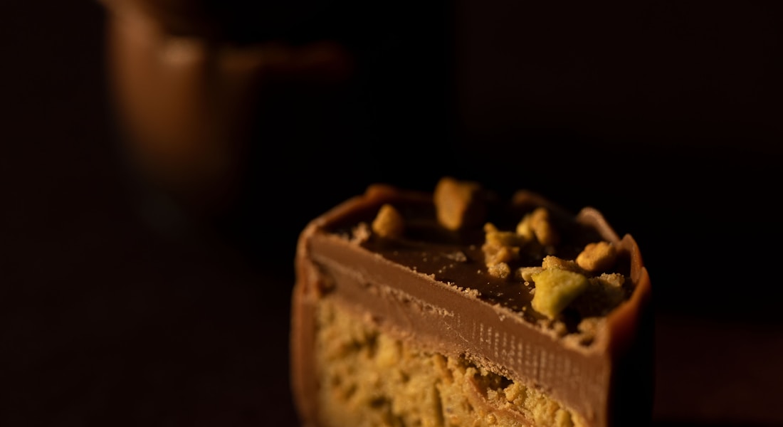 Pistachio filled chocolate